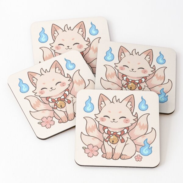 Item preview, Chibi Nine-Tailed Fox - Kyubi designed and sold by Pastel Purrade.