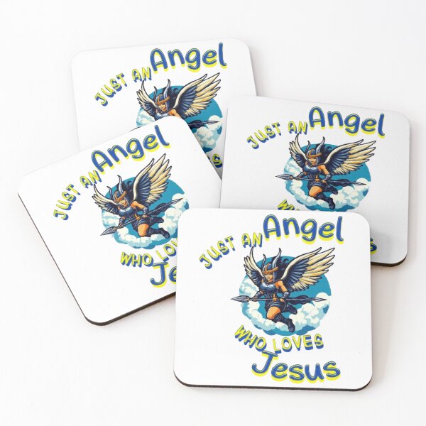 Item preview, Just an Angel Who Loves Jesus Christian Text designed and sold by DivineHaven.