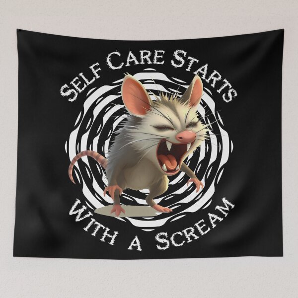 Item preview, Self Care Begins with a Scream – Chaos & Self-Care in One Design! designed and sold by FaeryNuff.