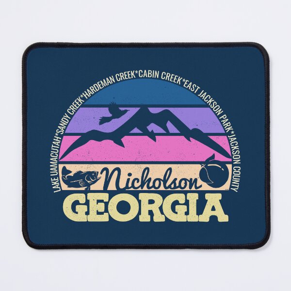 Item preview, Nicholson Georgia Sunset Retro Vintage Local Pride Logo designed and sold by CRHPOD20.
