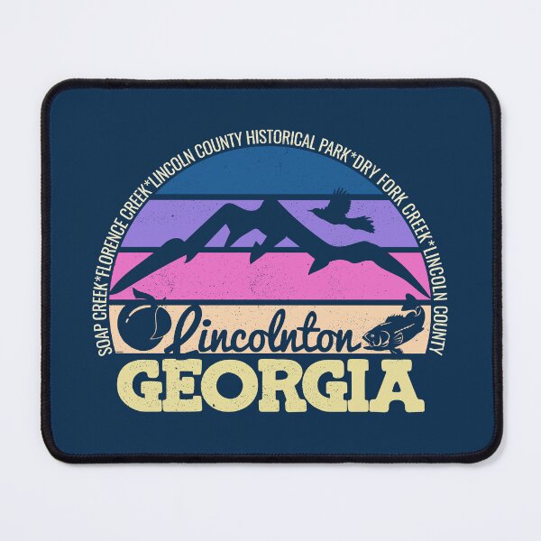 Item preview, Lincolnton Georgia Sunset Retro Vintage Local Pride Logo designed and sold by CRHPOD20.