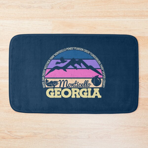 Item preview, Monticello Georgia Sunset Retro Vintage Local Pride Logo designed and sold by CRHPOD20.