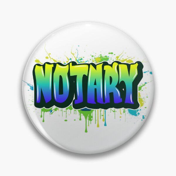 Item preview, Notary – Bold Graffiti Splatter Street Art Design designed and sold by NotaryLife.