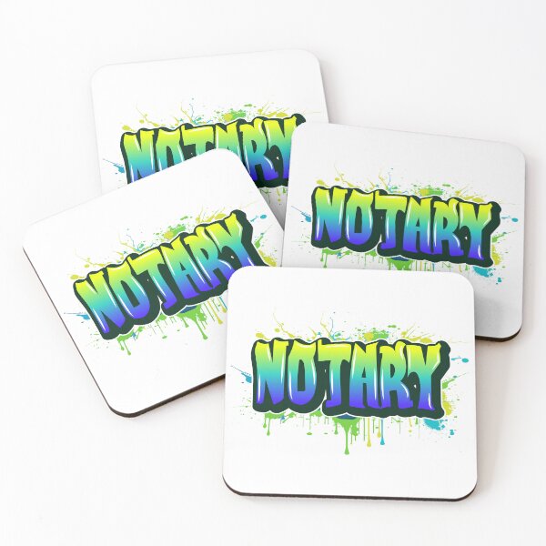 Item preview, Notary – Bold Graffiti Splatter Street Art Design designed and sold by NotaryLife.
