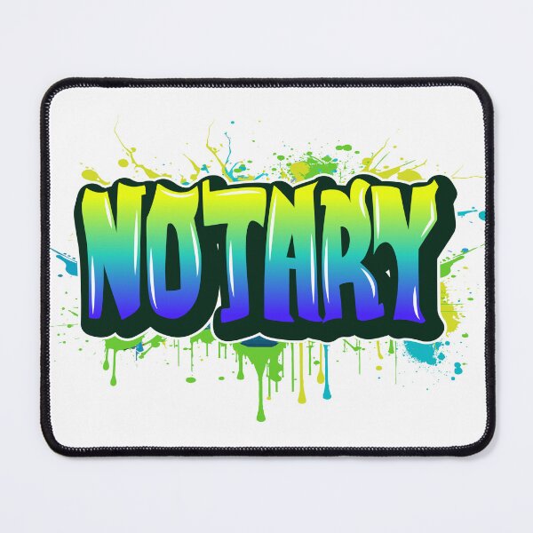 Item preview, Notary – Bold Graffiti Splatter Street Art Design designed and sold by NotaryLife.