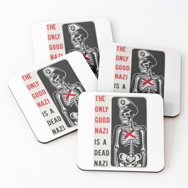 Item preview, The Only Good N@zi Is A Dead N@zi Skeleton Anti-Facism designed and sold by 2CRE8IVE4925.