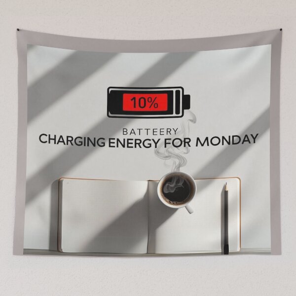 Item preview, Coffee, Monday, Low Energy, Minimalist Design, Mug designed and sold by All Creative Designer.
