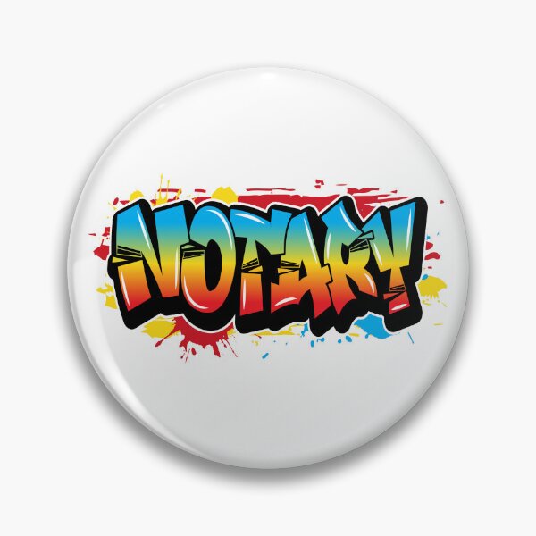 Item preview, Notary – Bold Graffiti Art with Splatter Paint Design designed and sold by NotaryLife.