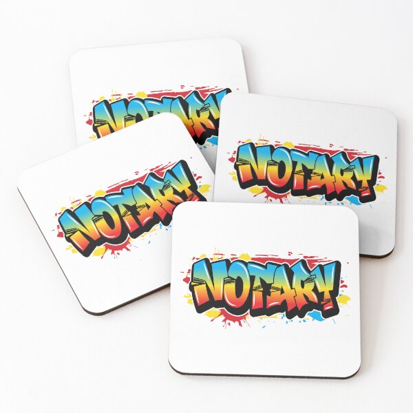 Item preview, Notary – Bold Graffiti Art with Splatter Paint Design designed and sold by NotaryLife.