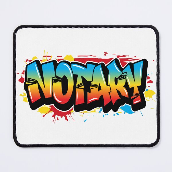 Item preview, Notario: Arte de grafiti atrevido con diseño de salpicaduras de pintura designed and sold by NotaryLife.