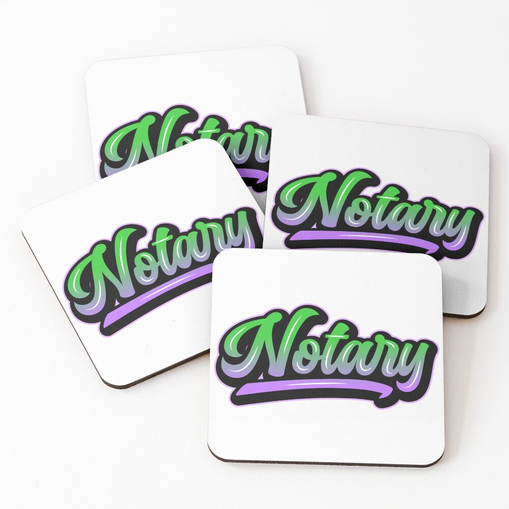 Item preview, Coasters (Set of 4) designed and sold by NotaryLife.