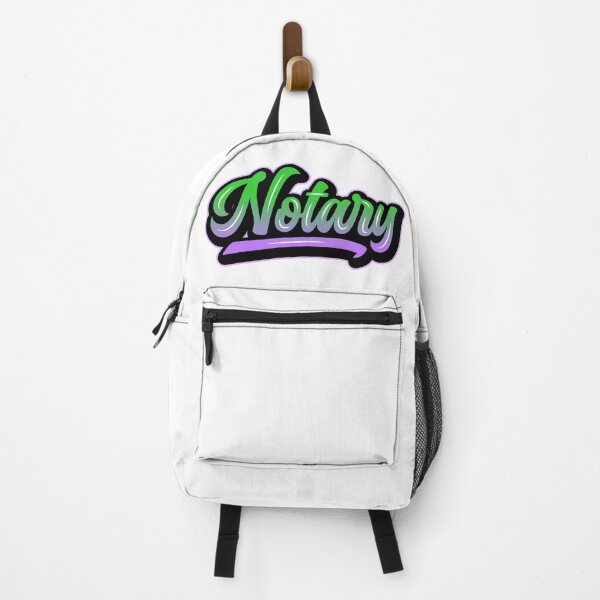 Item preview, Notary – Neon Gradient Retro Script Design designed and sold by NotaryLife.