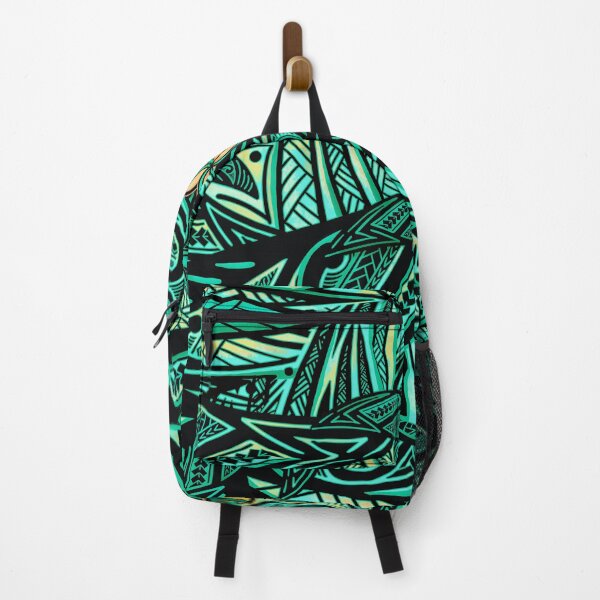 Item preview, Samoan - Polynesian - Hawaiian Teal Tribal 1503 designed and sold by sunnthreads.