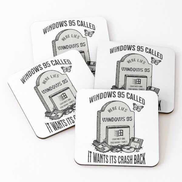Item preview, Windows 95 Called – It Wants Its Crash Back designed and sold by Honominu.