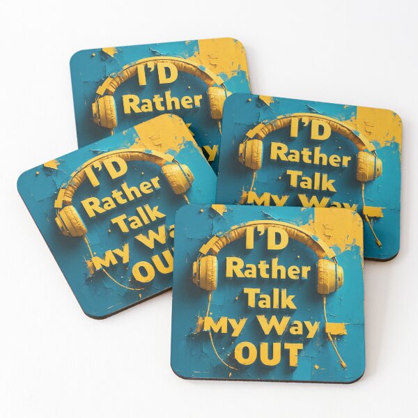 Item preview, I'd Rather Talk My Way Out designed and sold by OpenCanvasCo.
