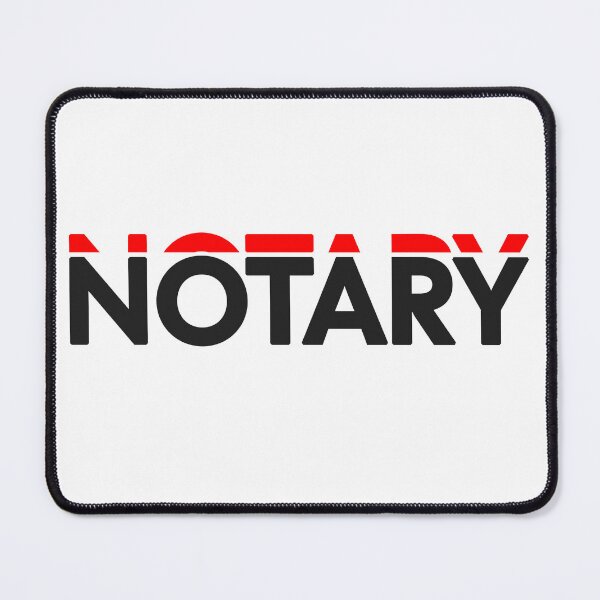 Item preview, Notary – Bold Red Accent Minimalist Design designed and sold by NotaryLife.