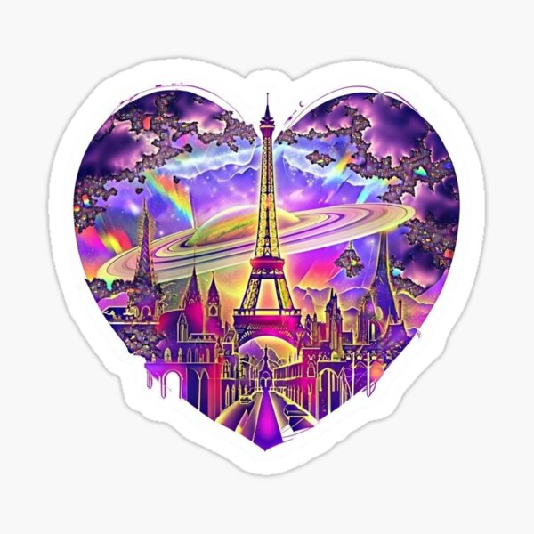 Item preview, Saturn Skyline Paris Aestetic, Trendy,Reloaded, Viral Drop 2025 designed and sold by Imaginarium of Chaos falcon88 .