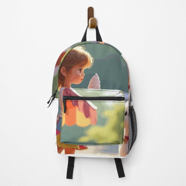 Item preview, A curious little girl eats ice cream deliciously. designed and sold by Whose-sweat.