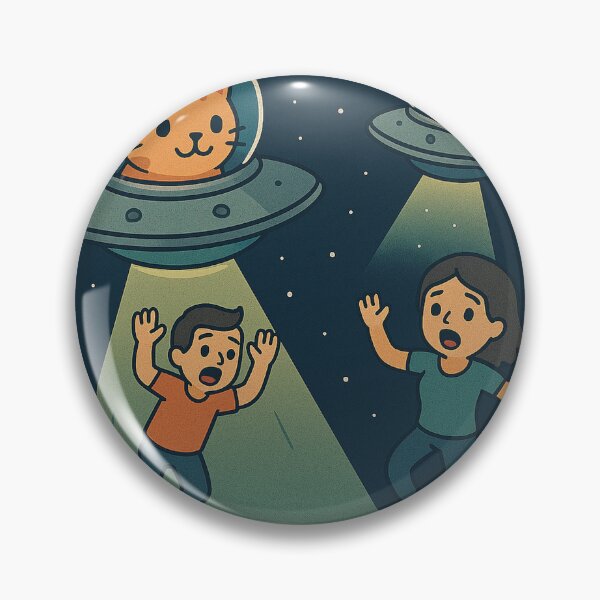 Item preview, “Cosmic Catnappers: UFO Kitty Abduction Squad” designed and sold by Abducted Treasures.