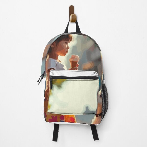 Item preview, A curious little girl eats ice cream deliciously. designed and sold by Whose-sweat.