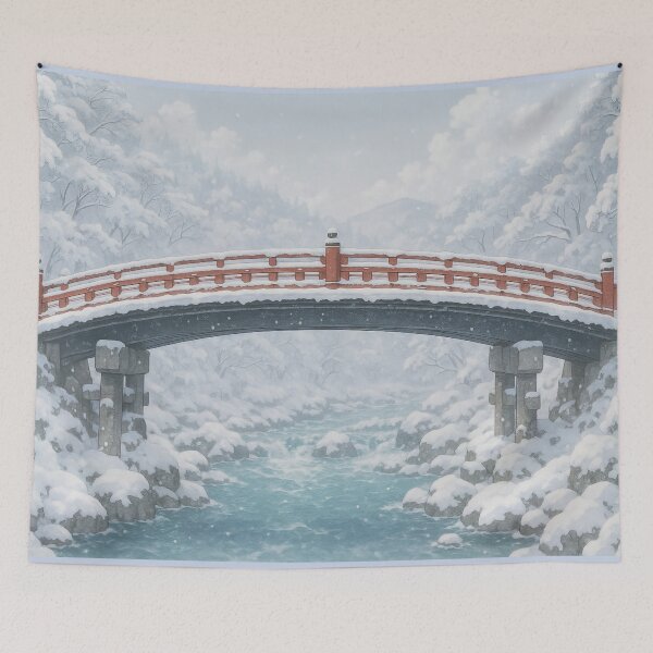 Item preview, Nikko Shinkyo Bridge in Winter designed and sold by Takeda-art.