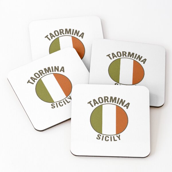 Item preview, Vintage Taormina Sicily Travel Poster, Italian Flag designed and sold by Right-UR.