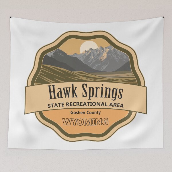 Item preview, Hawk Springs State Recreation Area, Goshen County, Wyoming designed and sold by Wanderful-roads.