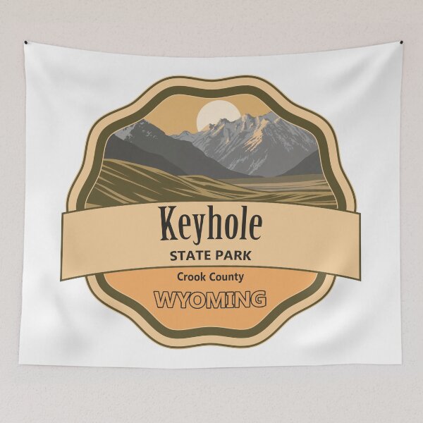 Item preview, Keyhole State Park, Crook County, Wyoming designed and sold by Wanderful-roads.