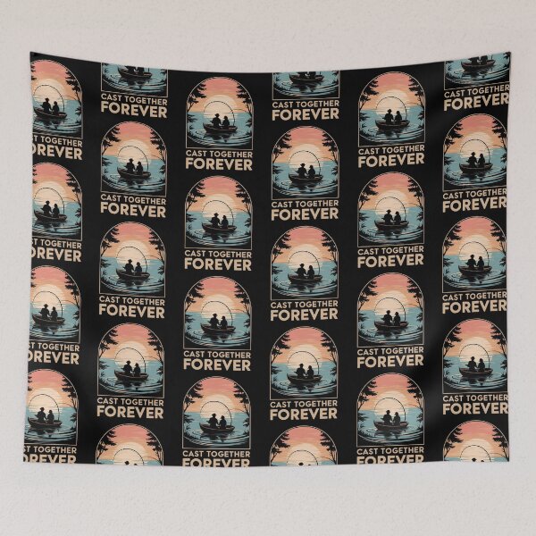 Item preview, Romantic Fishing Moments at Sunset – Cast Together Forever designed and sold by Taans-Creation.