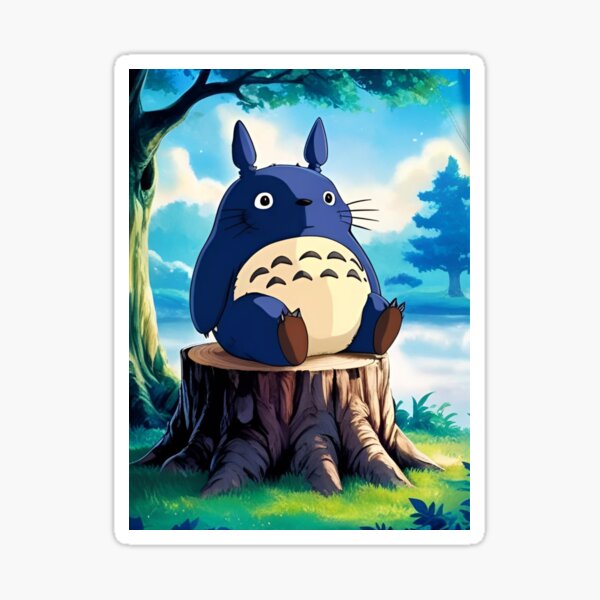 Vista previa del artículo con la obra «Mi vecino totoro», diseñado y vendido por whatthefoxsays.