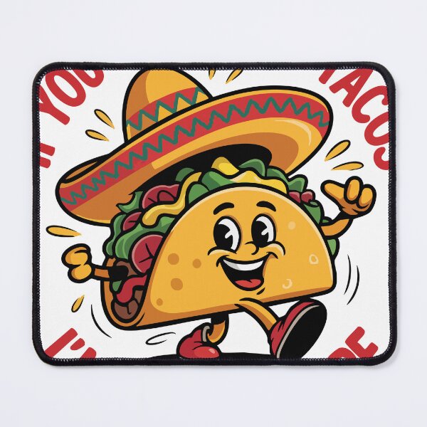 Item preview, Funny Taco Pun – Nacho Type Food Humor Cartoon designed and sold by graphicnew.