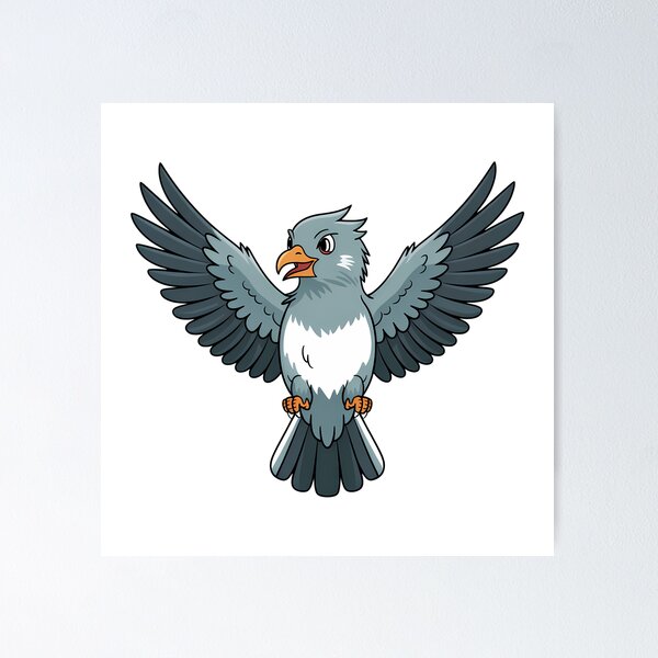 Item preview, A Gray Blue Thunder Bird designed and sold by Joseph Hail.