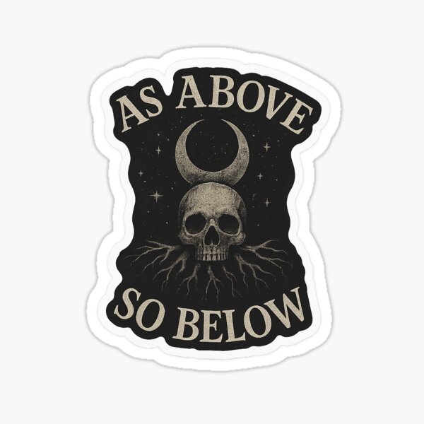 Item preview, As Above, So Below – The Sacred Mirror of Shadow and Sky designed and sold by Tired Witch Trading Co..