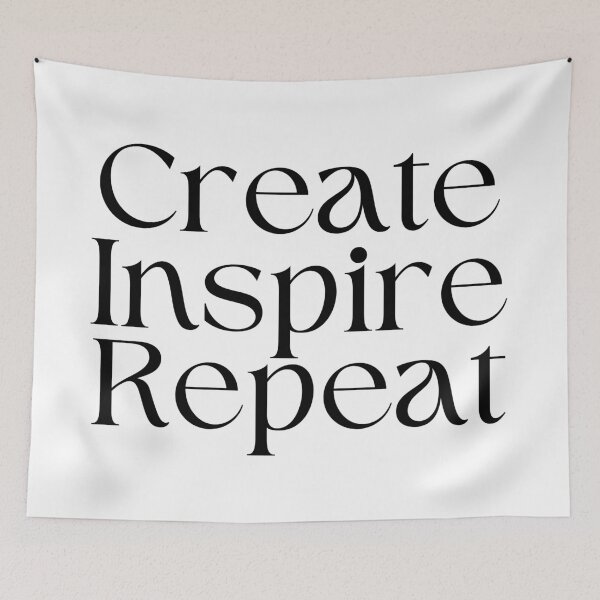 Item preview, Motivational Sayings - Create Inspire Repeat designed and sold by SWETA HALDER.