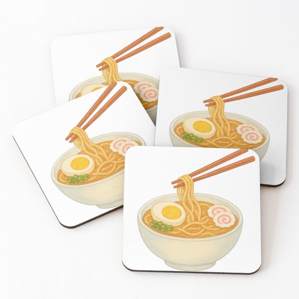 Item preview, Cute Ramen Bowl Illustration with Chopsticks - Japan Artwork - Cozy Ramen Art designed and sold by Anna T..