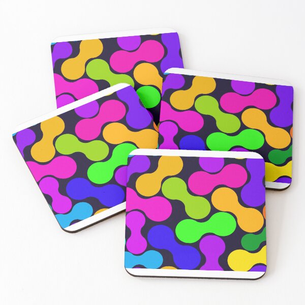 Item preview, Seamless Modern Fluid Shape Print with Dynamic Interlocking Forms and Colorful Geometric Cell Design for Wallpaper, Digital Art, and Playful Products designed and sold by SvitlanaSolo.