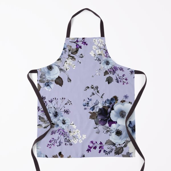 Item preview, Pastel Floral A-Line Dress | Lavender Background with Delicate Flower Pattern designed and sold by FestivityFinds.