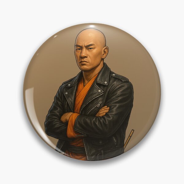 Item preview, The Rebel Monk: Spirituality Meets Leather Jacket designed and sold by AleTot.