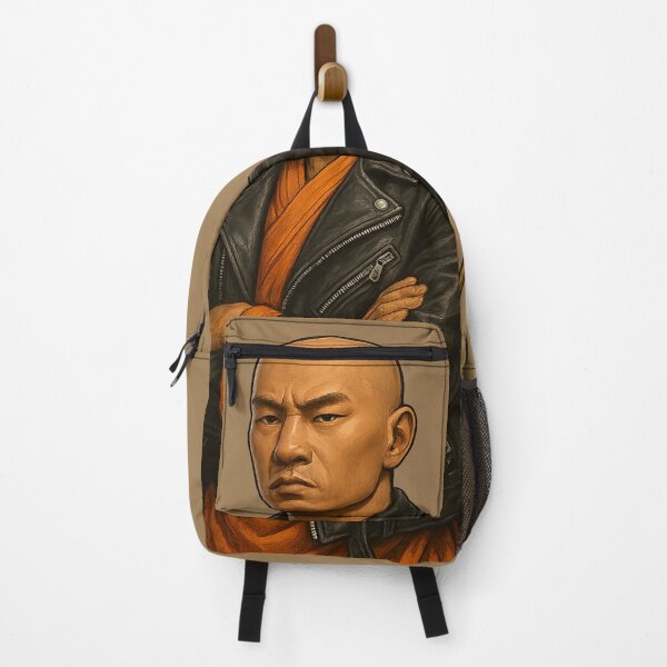 Item preview, The Rebel Monk: Spirituality Meets Leather Jacket designed and sold by AleTot.