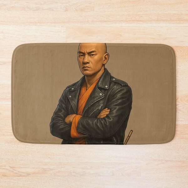 Item preview, The Rebel Monk: Spirituality Meets Leather Jacket designed and sold by AleTot.
