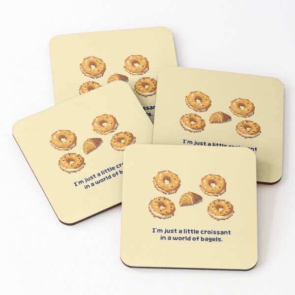 Item preview, Pixel Art : I'm just a little croissant in a world of bagels. designed and sold by mallardpark.