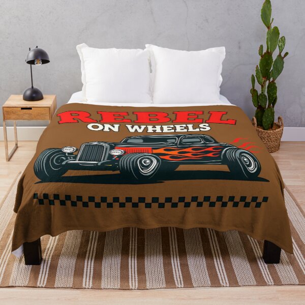 Item preview, Rebel on Wheels Hot Rod Classic Car Design designed and sold by gtrock.