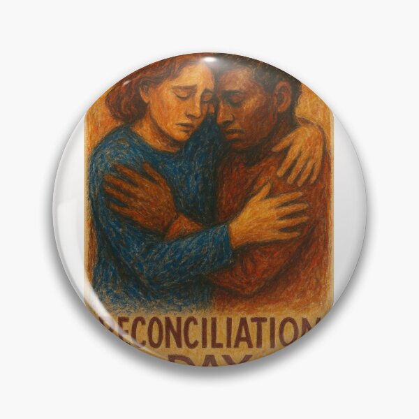 Item preview, Reconciliation Day – Emotional Embrace in Warm Pastels designed and sold by Places On Earth.