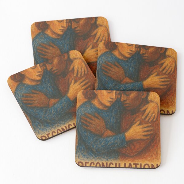 Item preview, Reconciliation Day – Emotional Embrace in Warm Pastels designed and sold by Places On Earth.