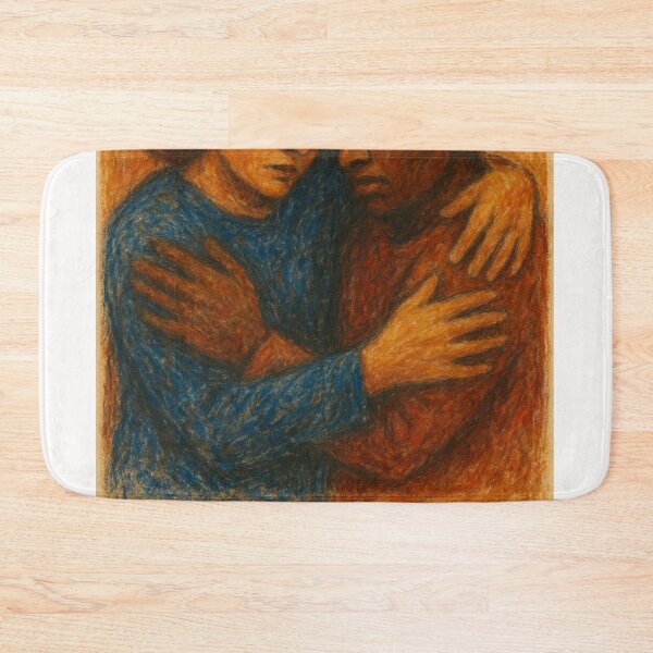 Item preview, Reconciliation Day – Emotional Embrace in Warm Pastels designed and sold by Places On Earth.