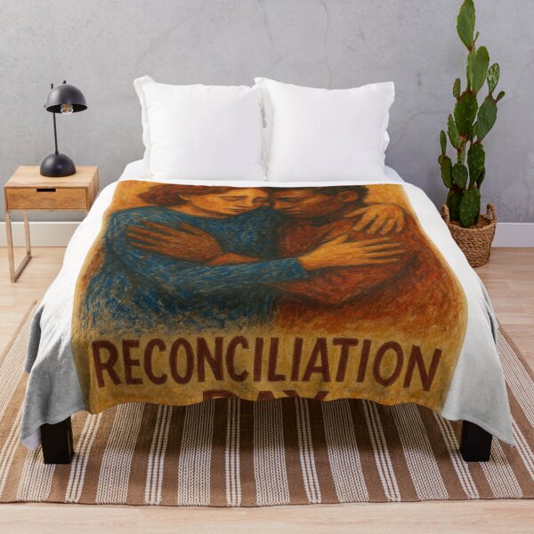 Item preview, Reconciliation Day – Emotional Embrace in Warm Pastels designed and sold by Places On Earth.