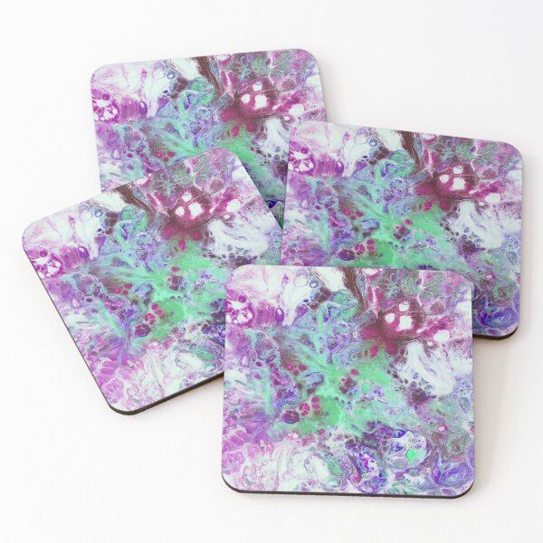 Item preview, Pink, Blue and Purple Acrylic Spill designed and sold by VariARTyPrints.