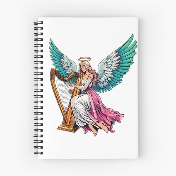 Item preview, Superhero angel woman with harp ,Angel,angel art,divine power,Superhero designed and sold by Expressions-Sel.
