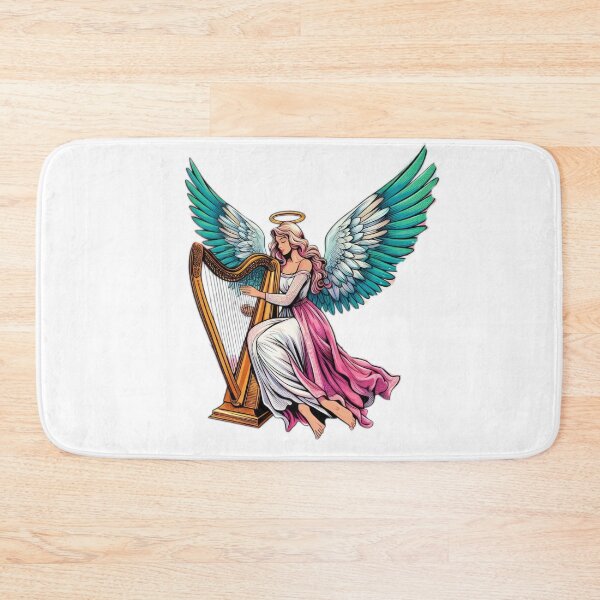 Item preview, Superhero angel woman with harp ,Angel,angel art,divine power,Superhero designed and sold by Expressions-Sel.