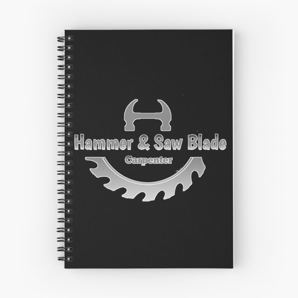 Item preview, Carpenter | Carpentry | woodworking Hammer and Saw Blade desaign simple designed and sold by AprielDesign.